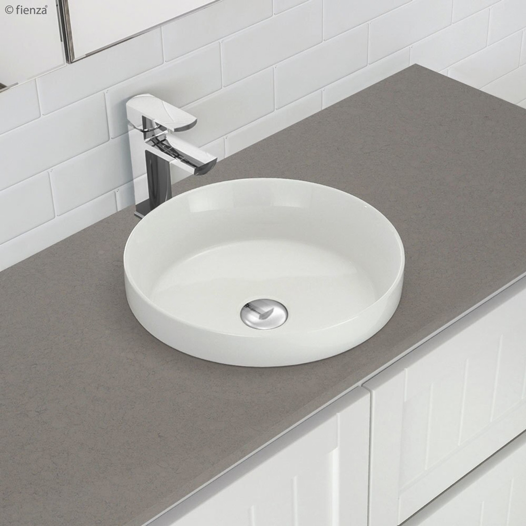Fienza Reba Semi Inset Basin 355 X 355 X 48mm White