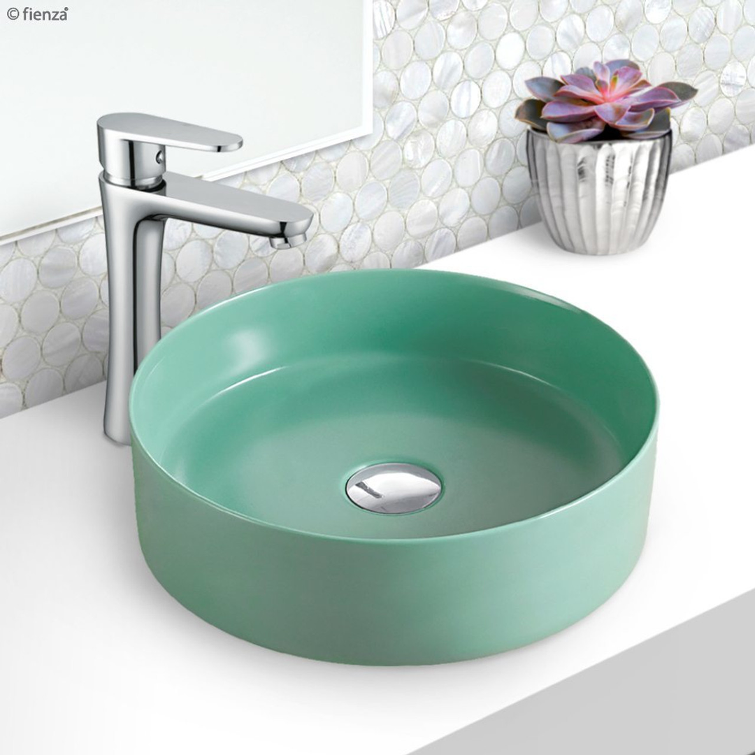 Fienza Reba Basin Above Counter 360 X 360 X 120mm - Green