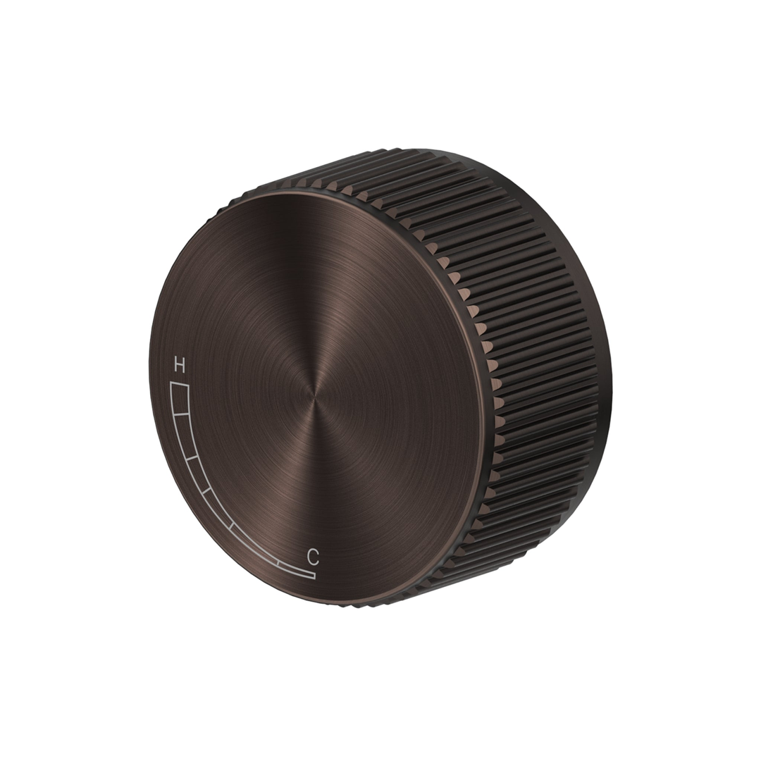 Bella Vista Mica Fluted Progressive Shower Mixer Dusk Bronze