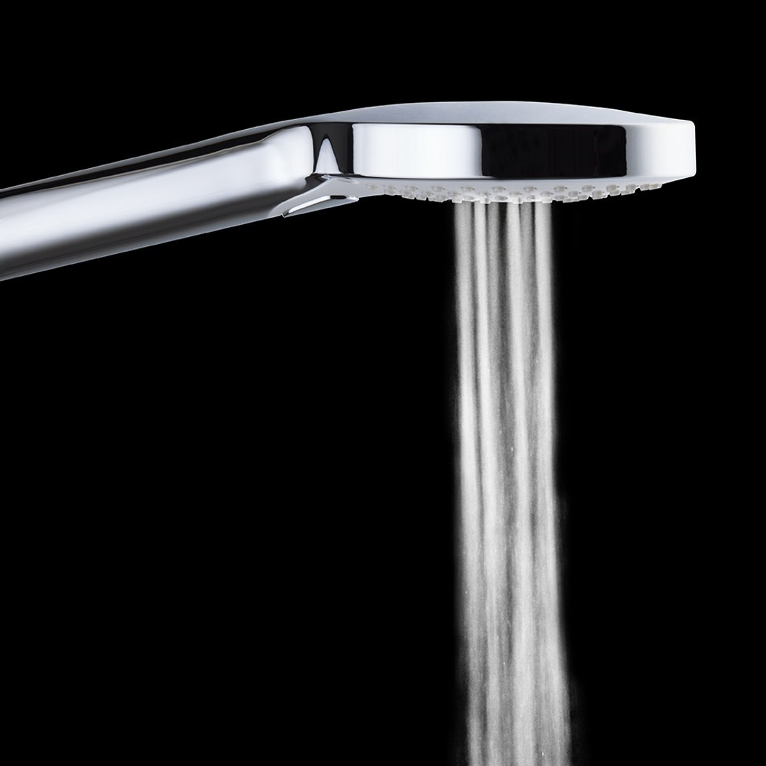 Streamline Axus Shower Column Dual In Div 250Mm Head Air-Fusion H/Shower Brushed Brass PVD