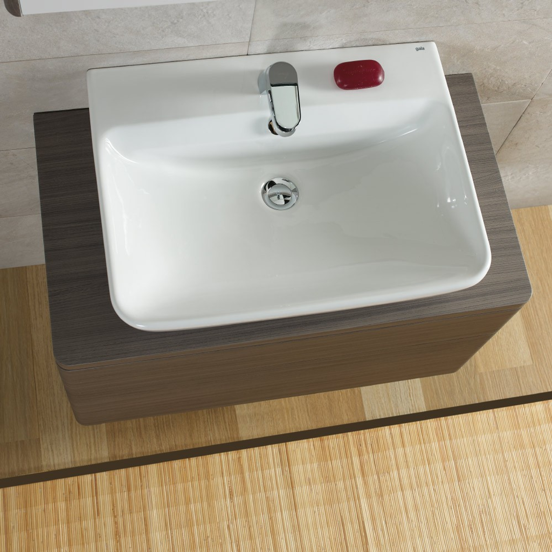 Gala Emma Square Above Counter/Wall Basin 1 Tap Hole 27000