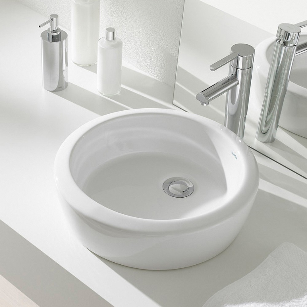 Gala Eos Above Counter Round Basin C/W Popup Waste Nth 34050