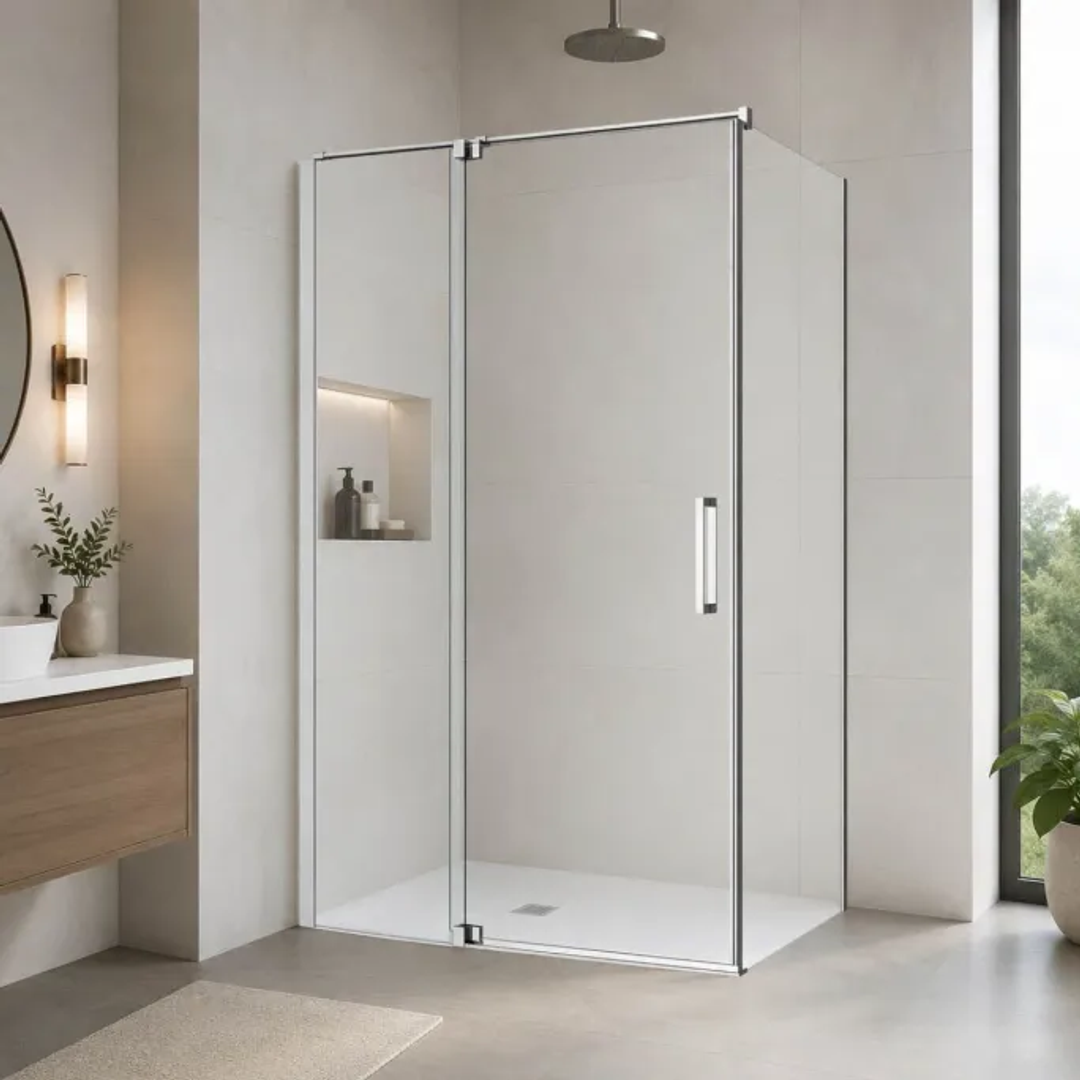 Oceano Louve Square Pivot Return Screen 1200 X 2000 Chrome