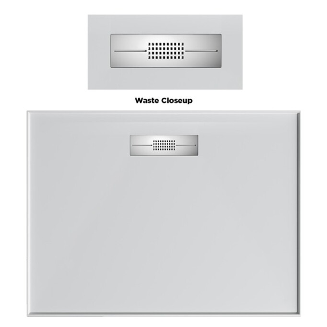 Oceano Stonelite Elite Base Centre Outlet S/Steel Grate 1200 X 900
