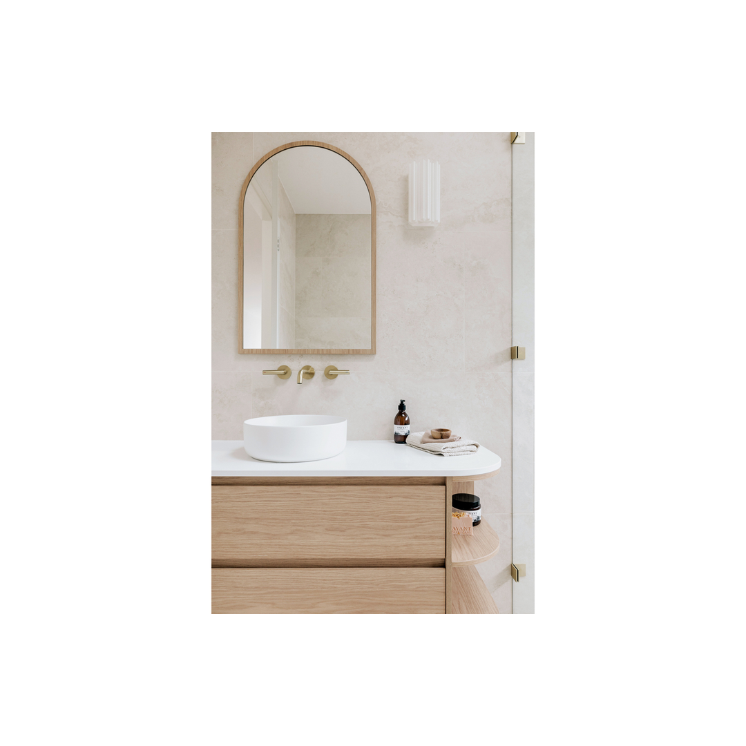 Phoenix Vivid Slimline Plus Lever Wall Top Assemblies Brushed Gold