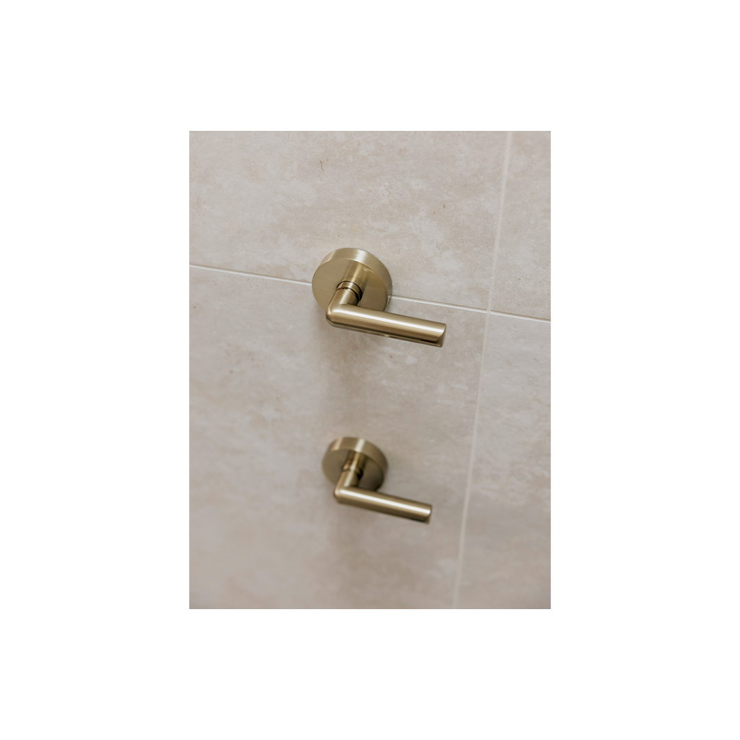 Phoenix Vivid Slimline Plus Lever Wall Top Assemblies Brushed Gold