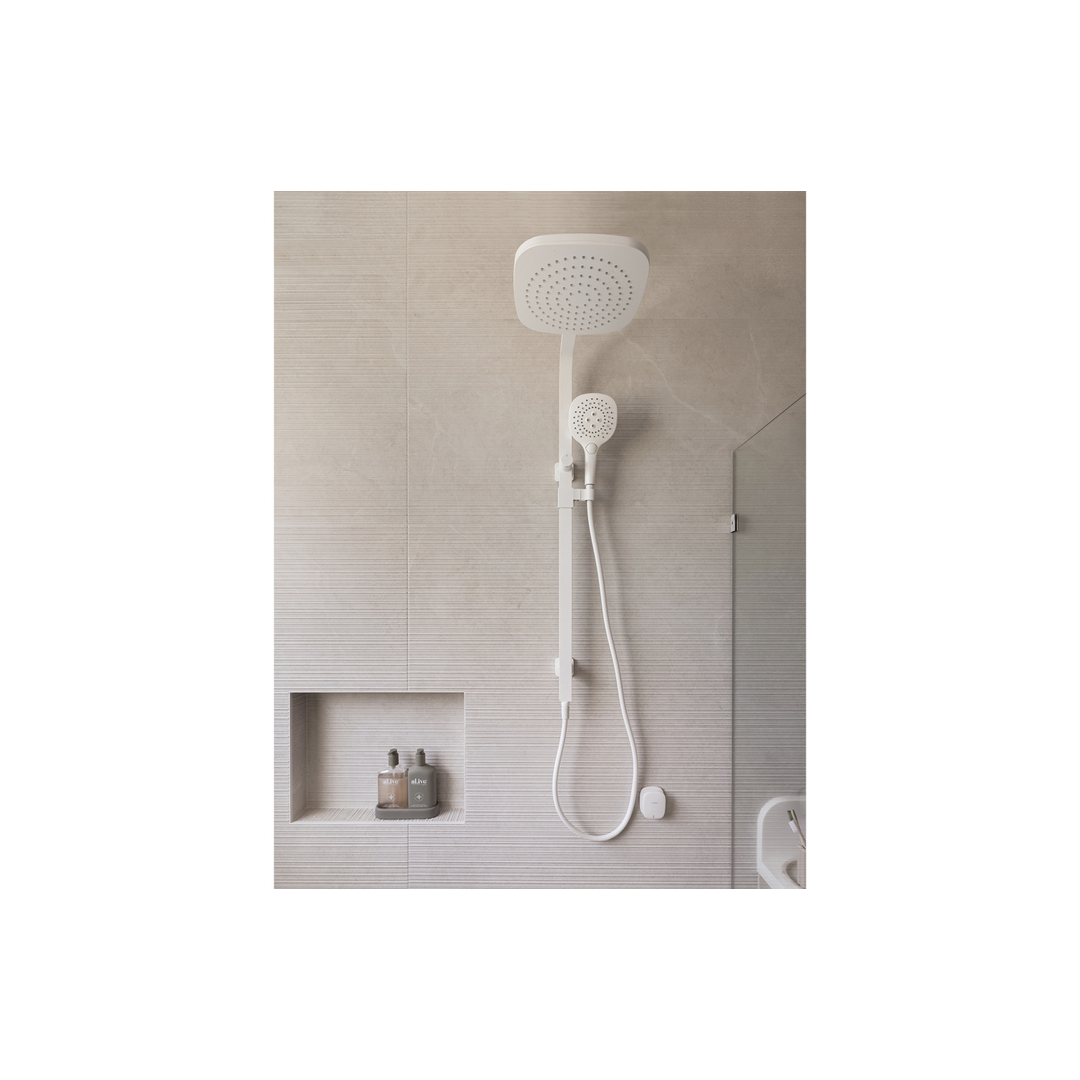 Phoenix Nuage Twin Shower Matte White