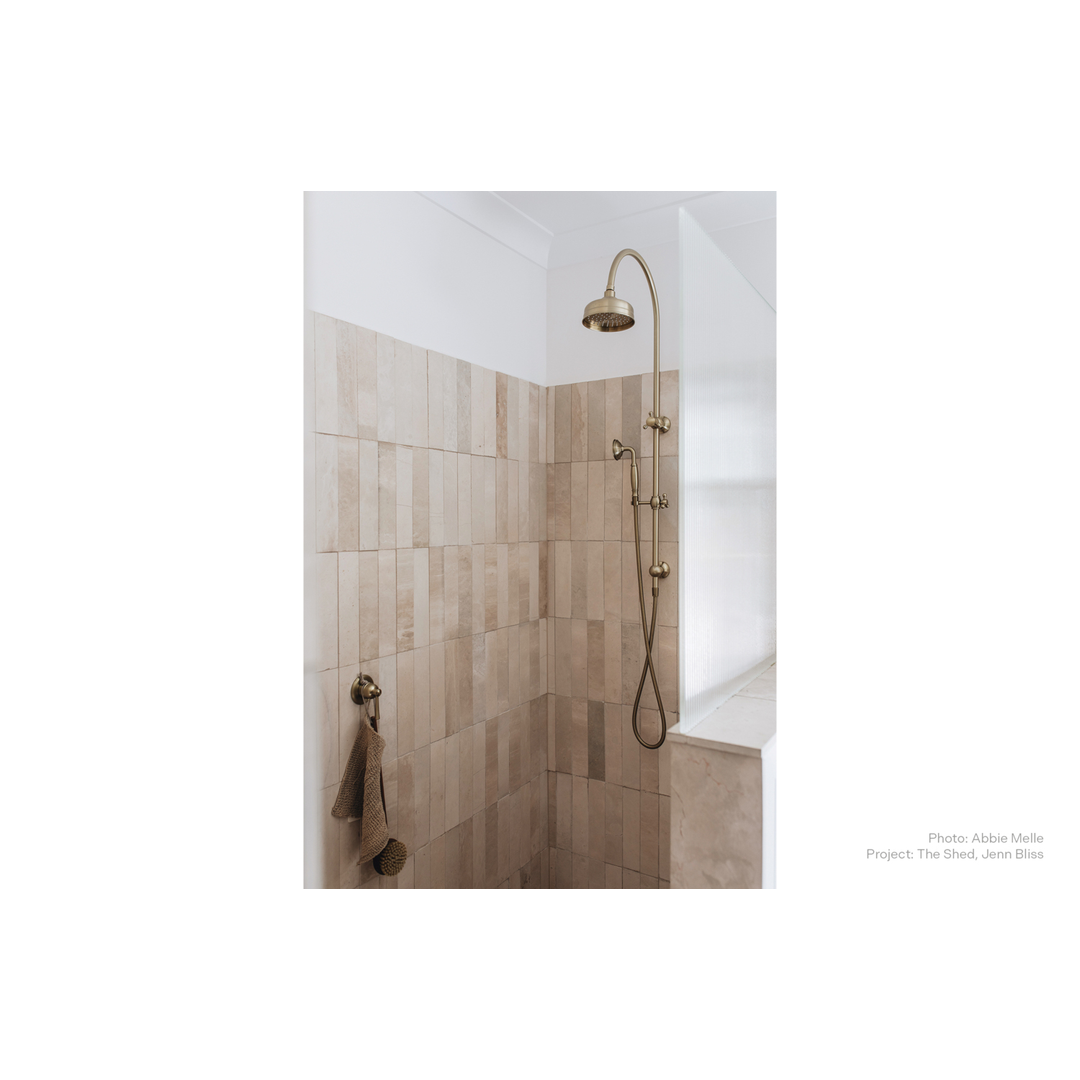 Phoenix Cromford Shower / Wall Mixer Brushed Gold