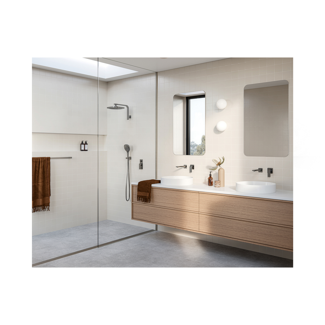 Phoenix Gloss Mkii Shower / Wall Mixer Brushed Carbon