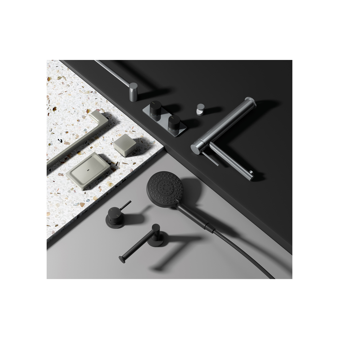 Phoenix Vivid Slimline Robe Hook - Brushed Carbon