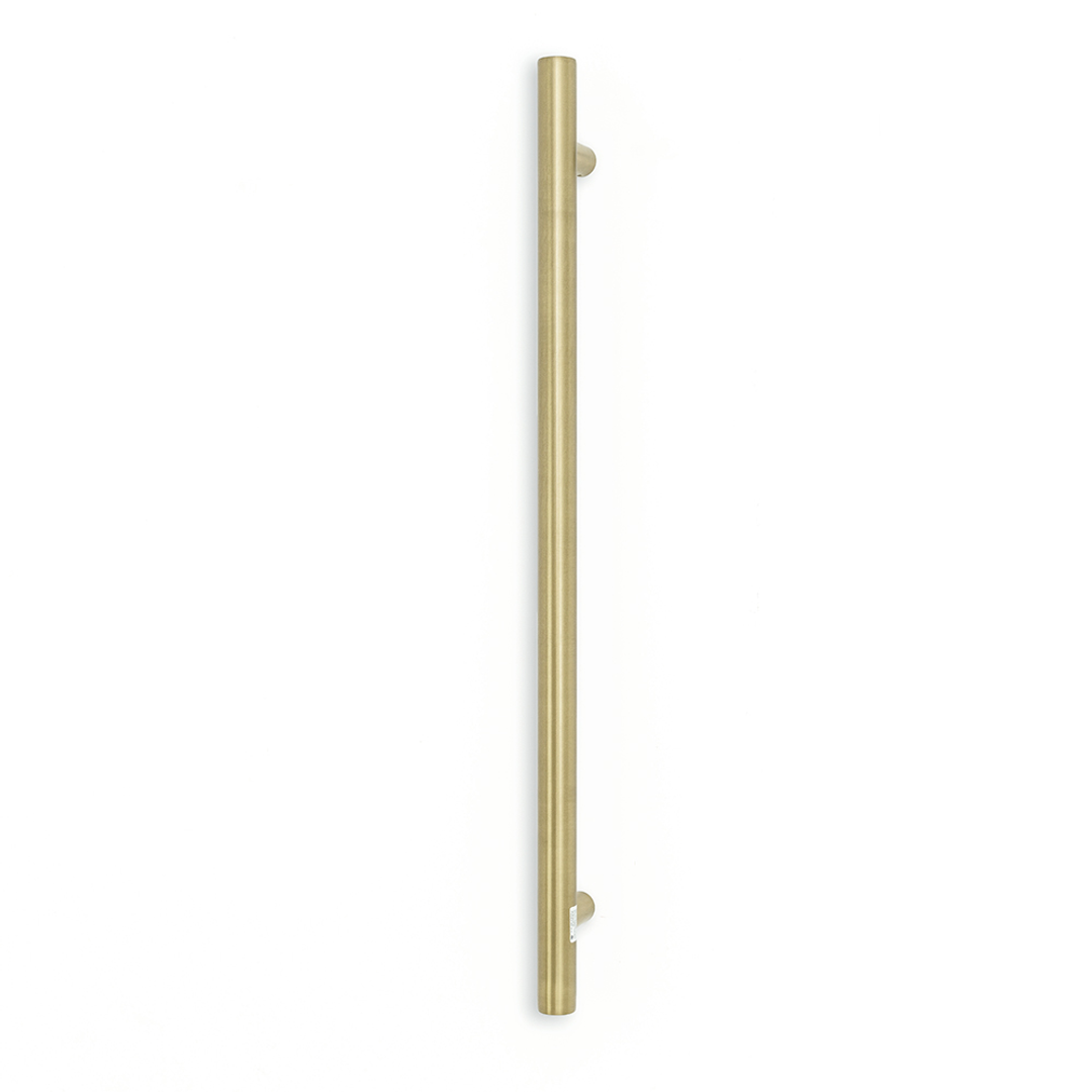 Radiant Light Gold Vertical 950Mm Round Non Heated Single Bar Towel Rail
