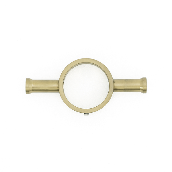 Radiant Light Gold Vertical 950Mm Round Non Heated Single Bar Towel Rail