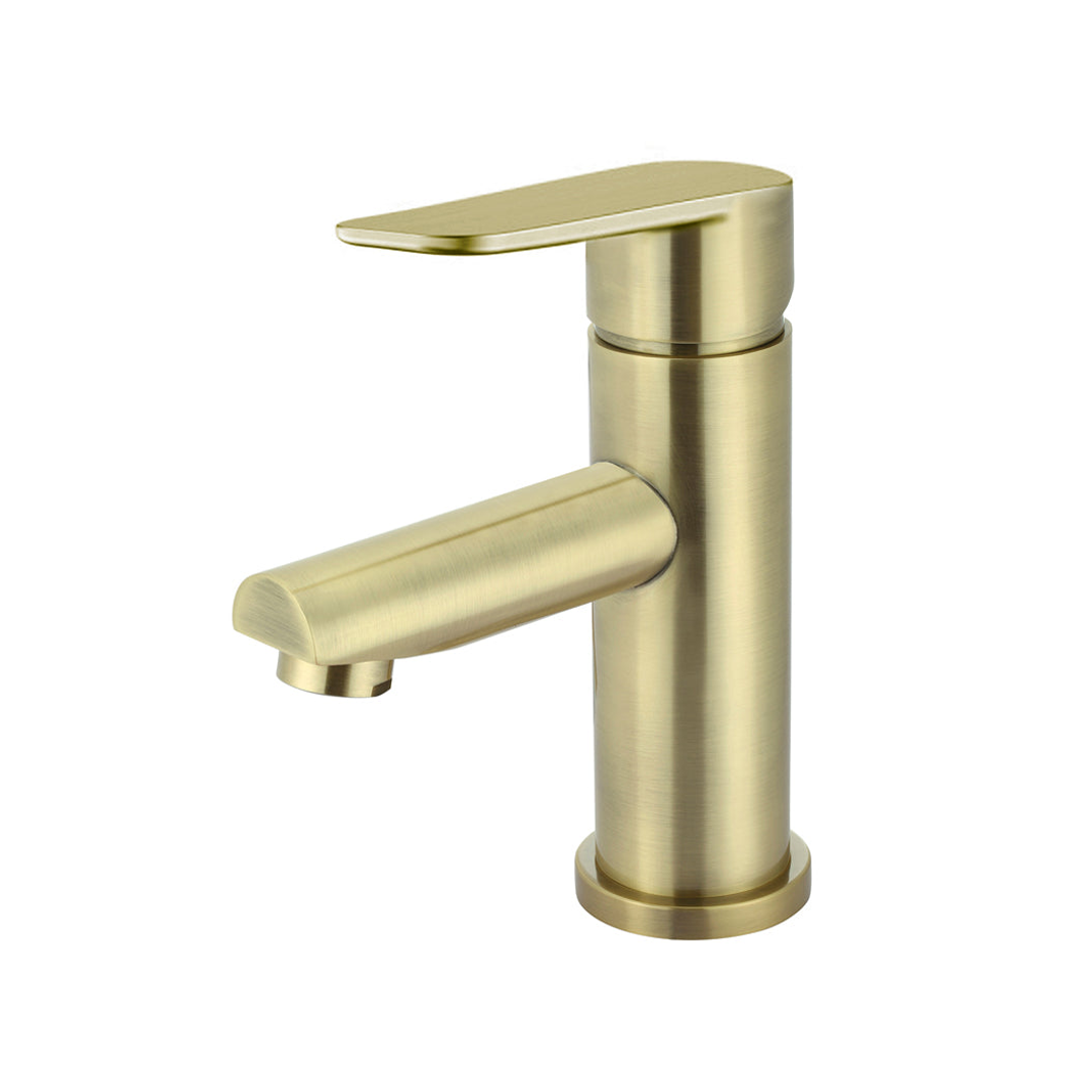 Meir Round Paddle Basin Mixer Tiger Bronze