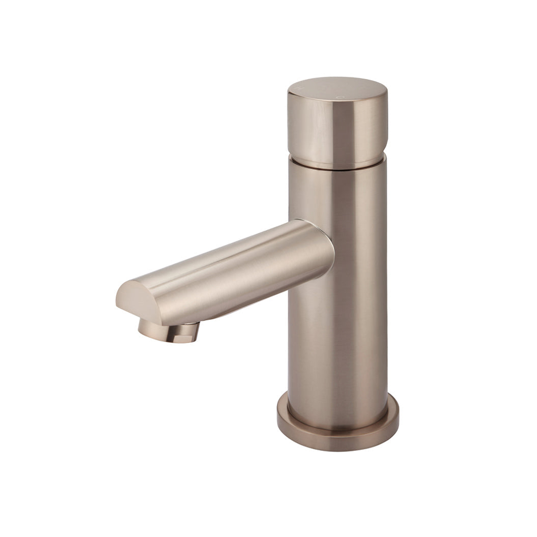 Meir Round Pinless Basin Mixer Champagne