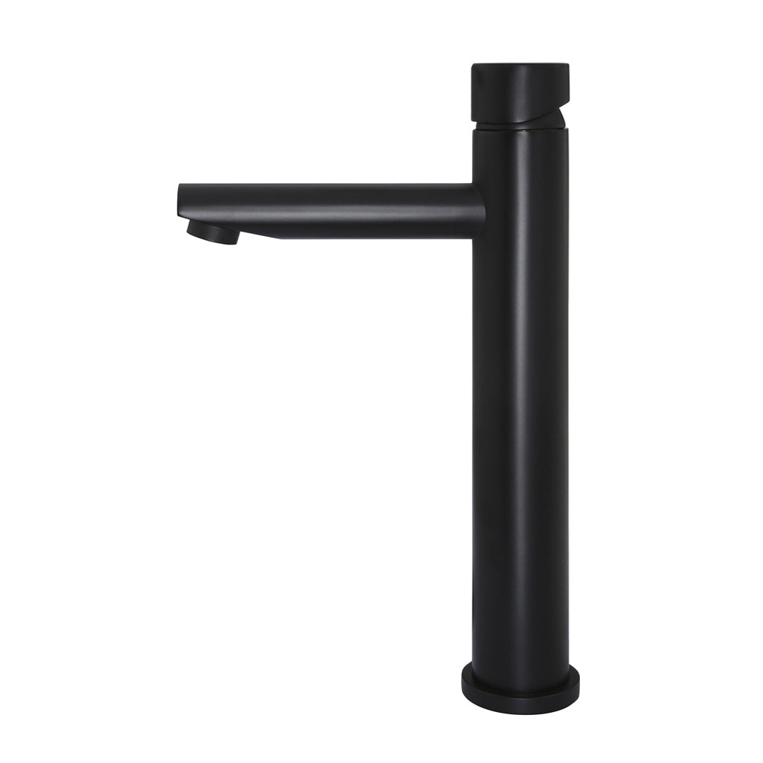 Meir Round Pinless Tall Basin Mixer Matte Black