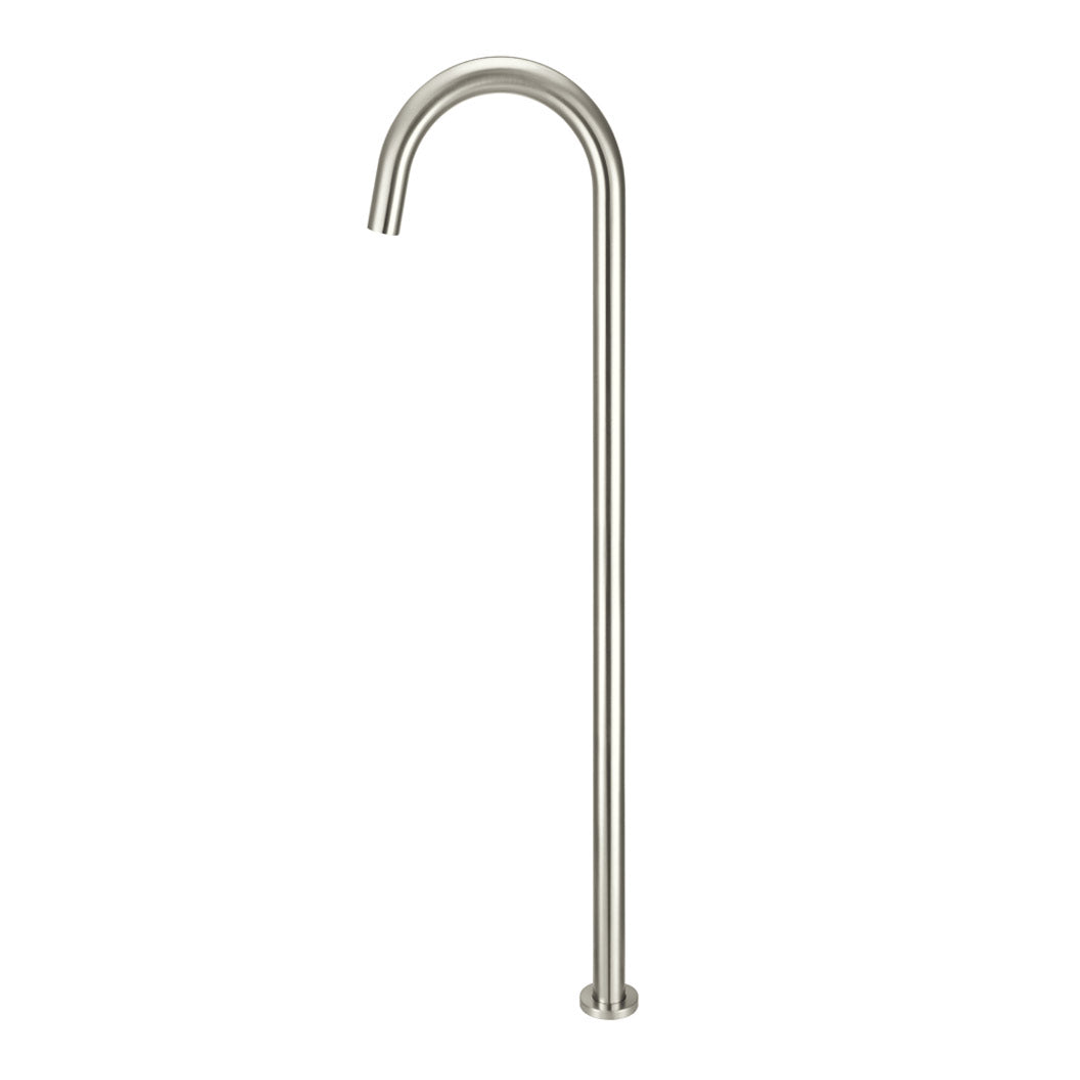 Meir Round Freestanding Bath Spout Brushed Nickel