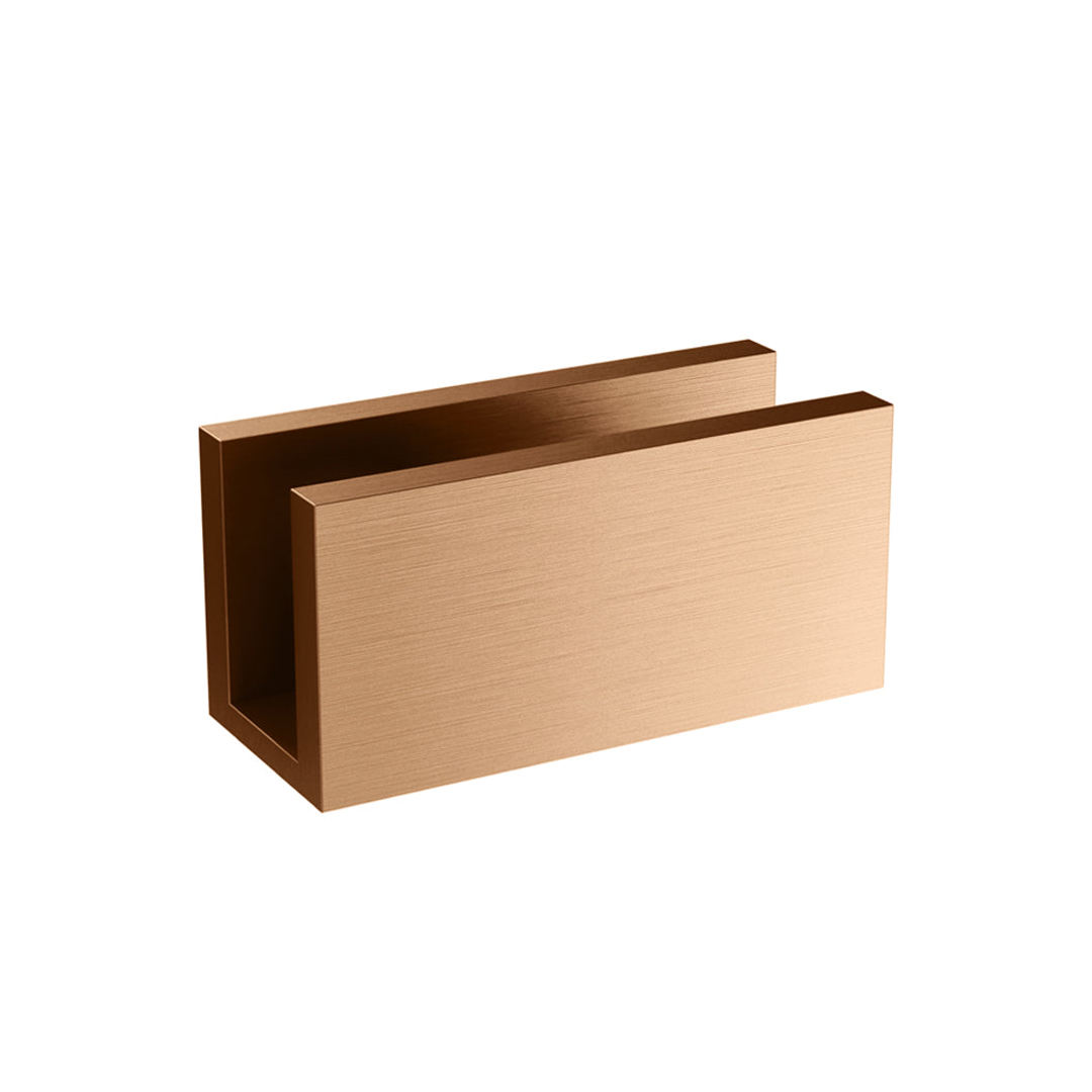 Meir Glass Fixing U Bracket Lustre Bronze