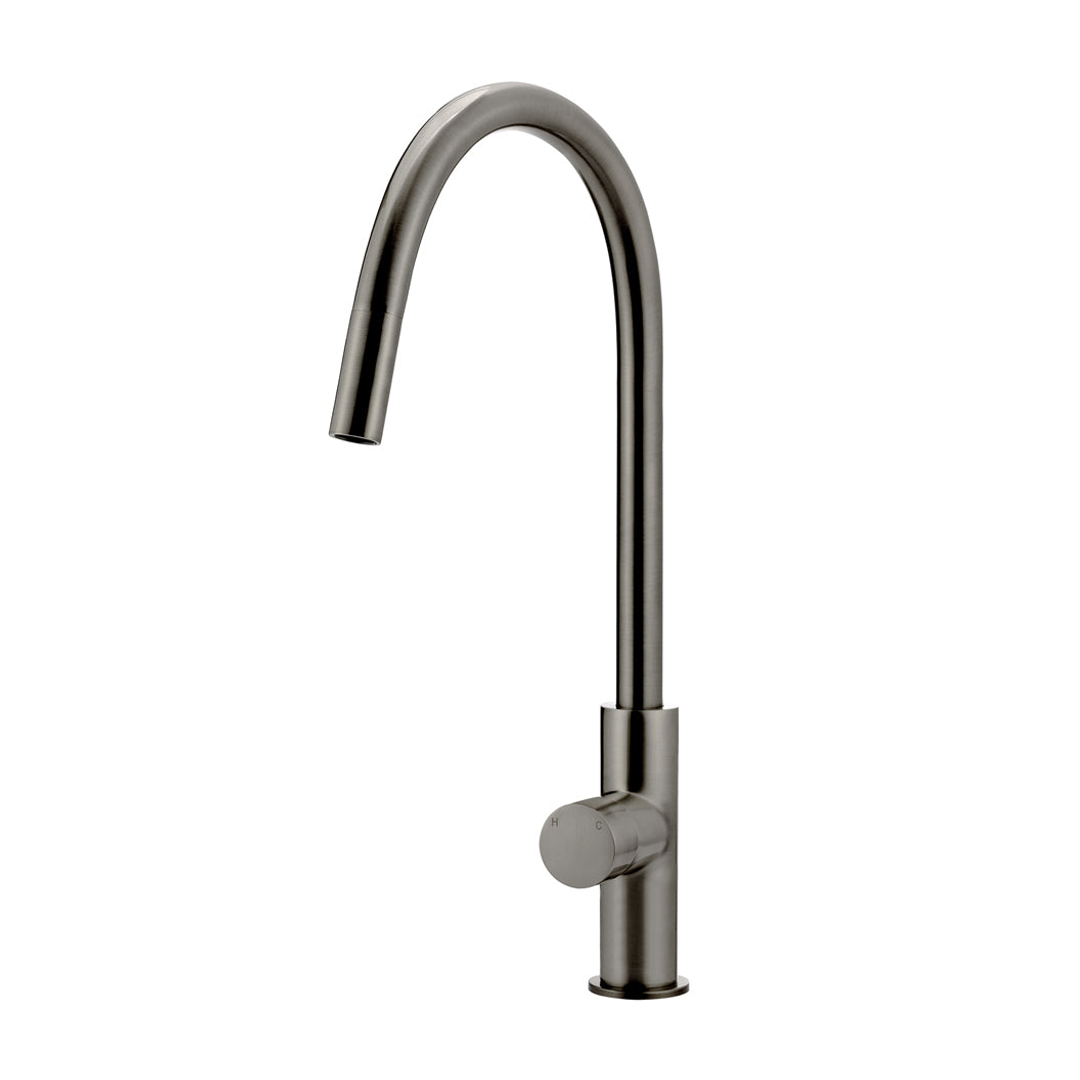 Meir Round Pinless Piccola Pull Out Kitchen Mixer Tap Shadow
