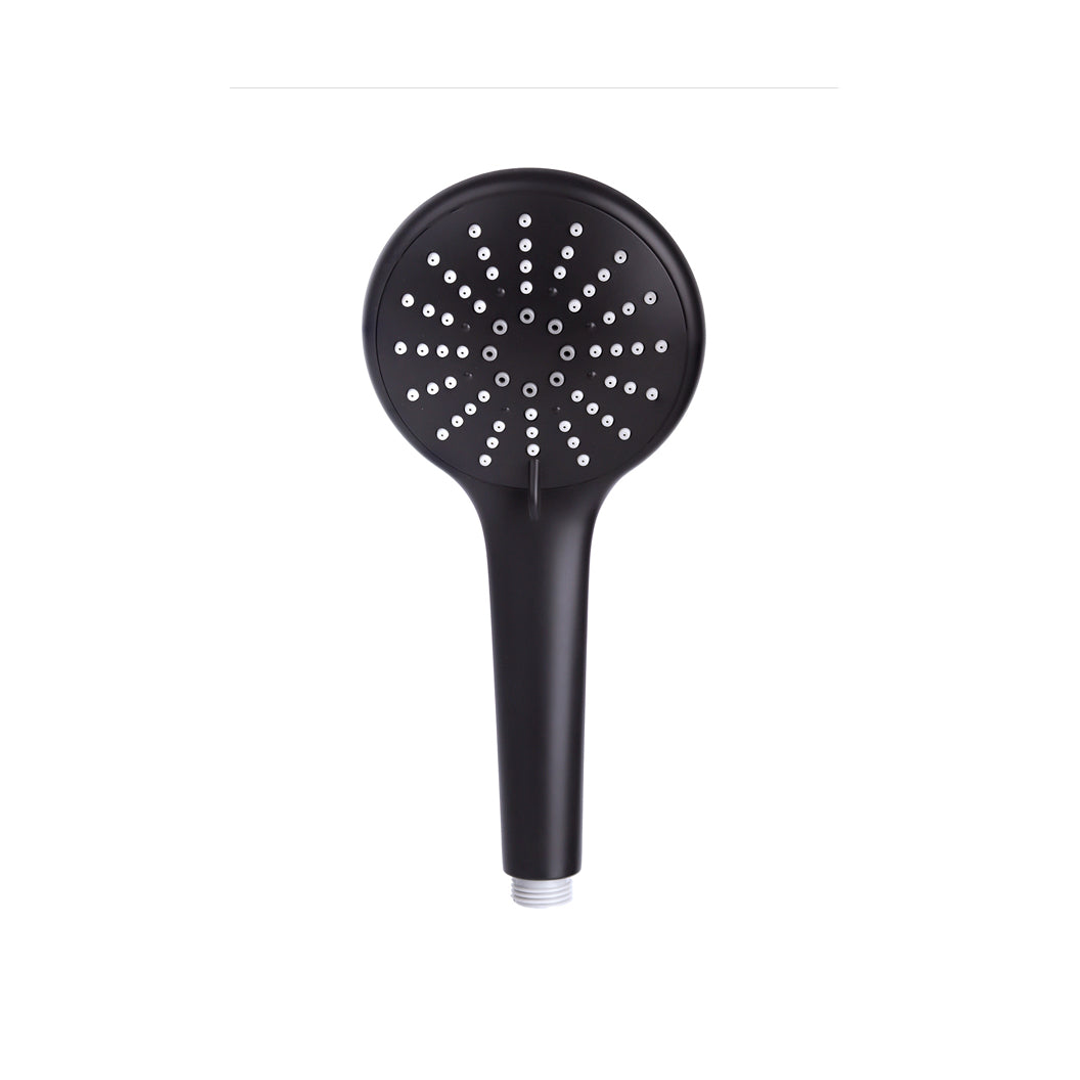 Meir Round Hand Shower Three Function Polished Matte Black