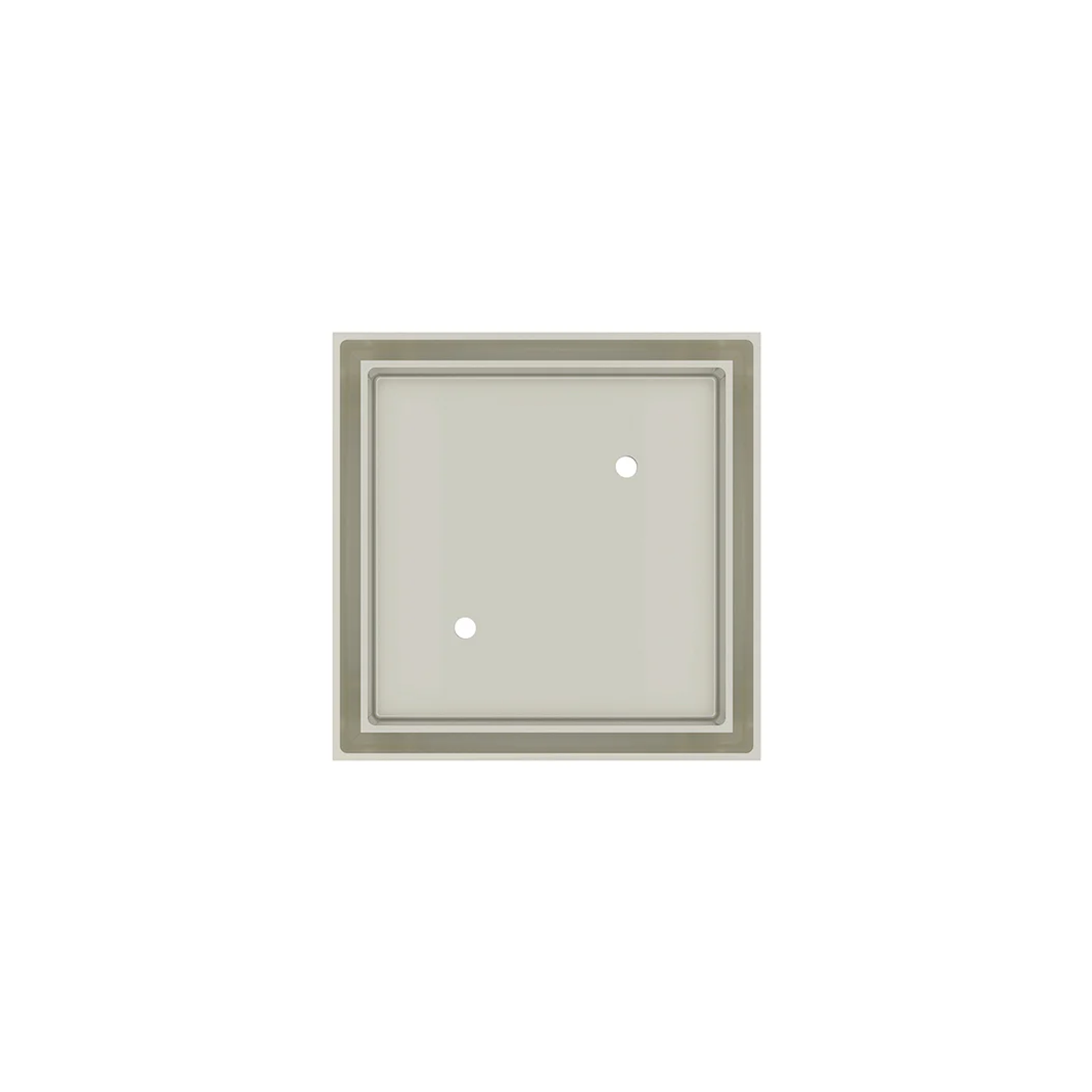 Meir Shower Waste With Tile Insert Brushed Nickel