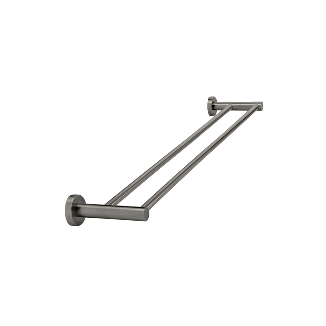 Meir Round Double Towel Rail 600Mm Shadow