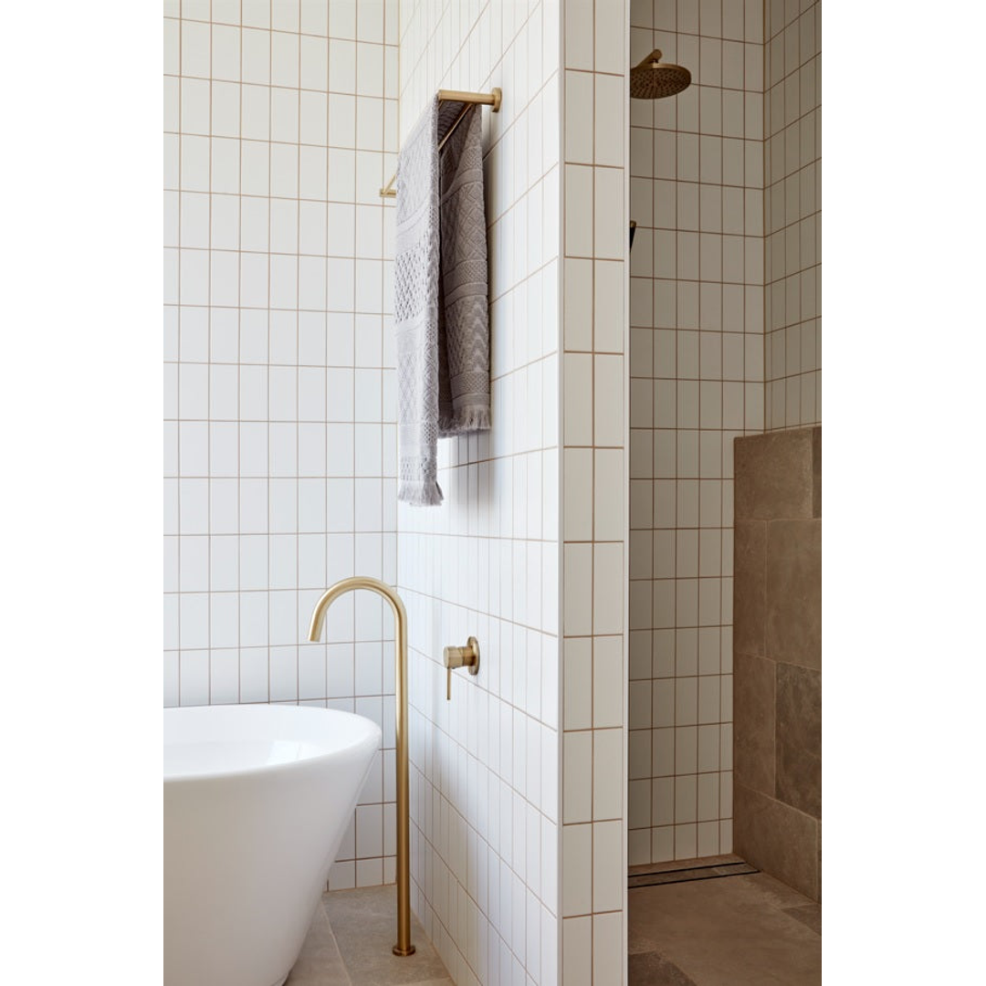 Meir Round Wall Mixer Finish Kit Tiger Bronze
