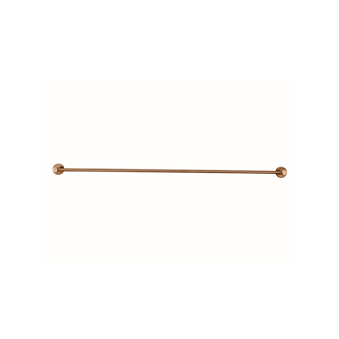Meir Round Single Towel Rail 900Mm Lustre Bronze