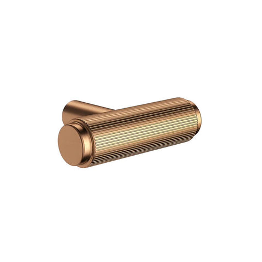 Meir Oppen T Pull Cabinet Handle (Linear) Lustre Bronze