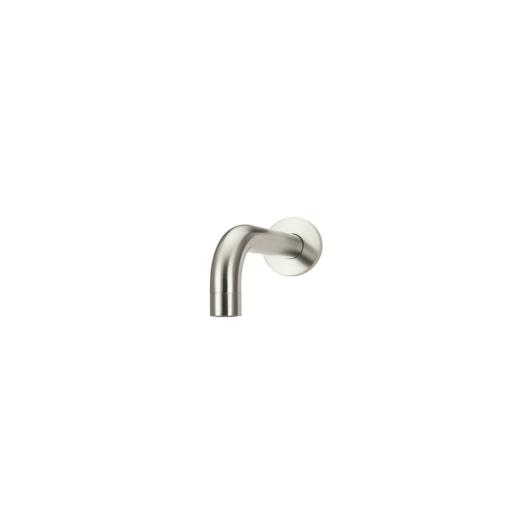Meir Universal Round Curved Spout 130Mm Brushed Nickel