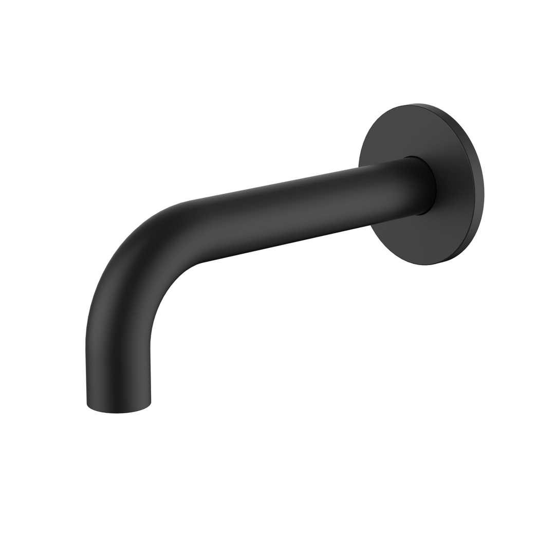 Meir Universal Round Curved Spout 170Mm Matte Black Ms05-170