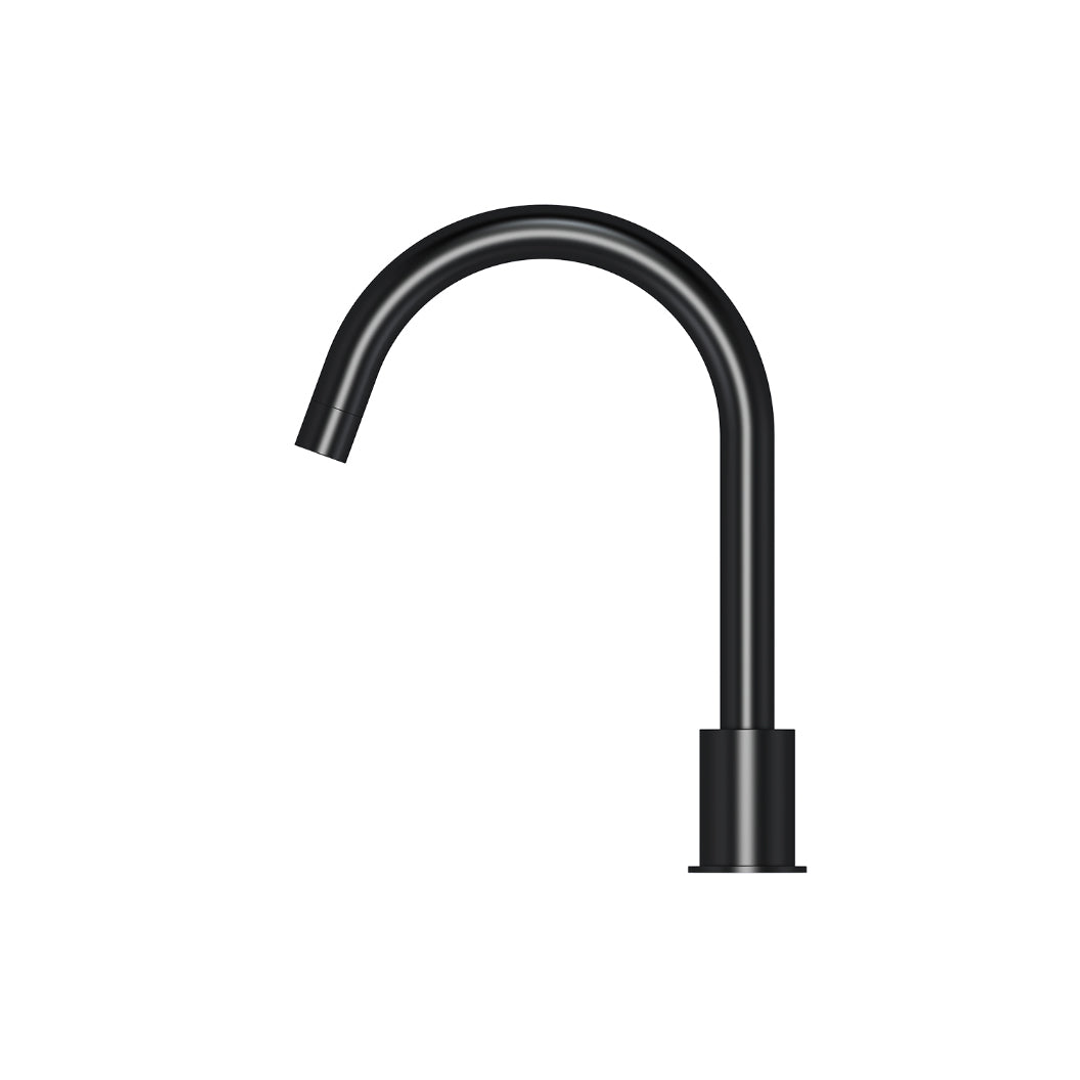 Meir Round Hob Mounted Swivel Spout Matte Black