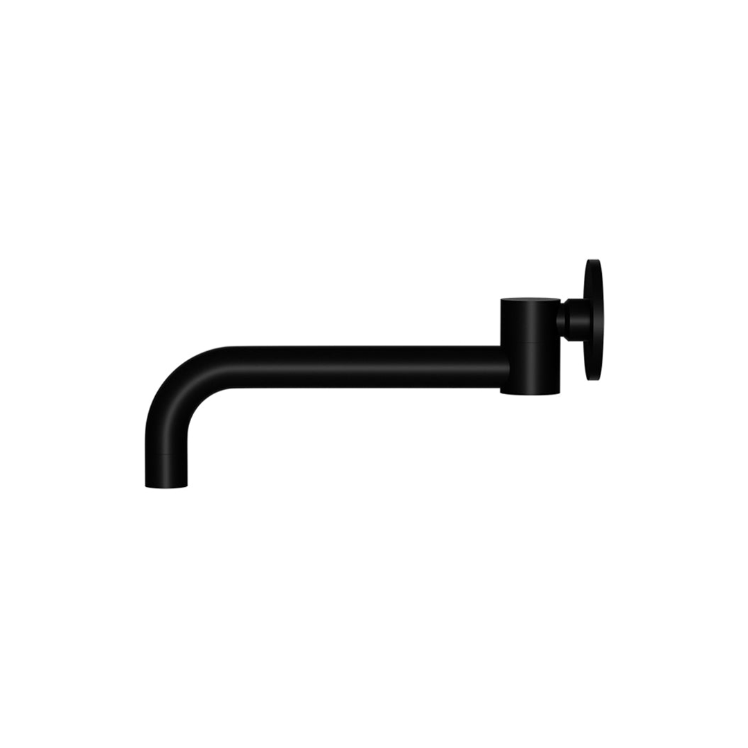 Meir Round Swivel Wall Spout Matte Black