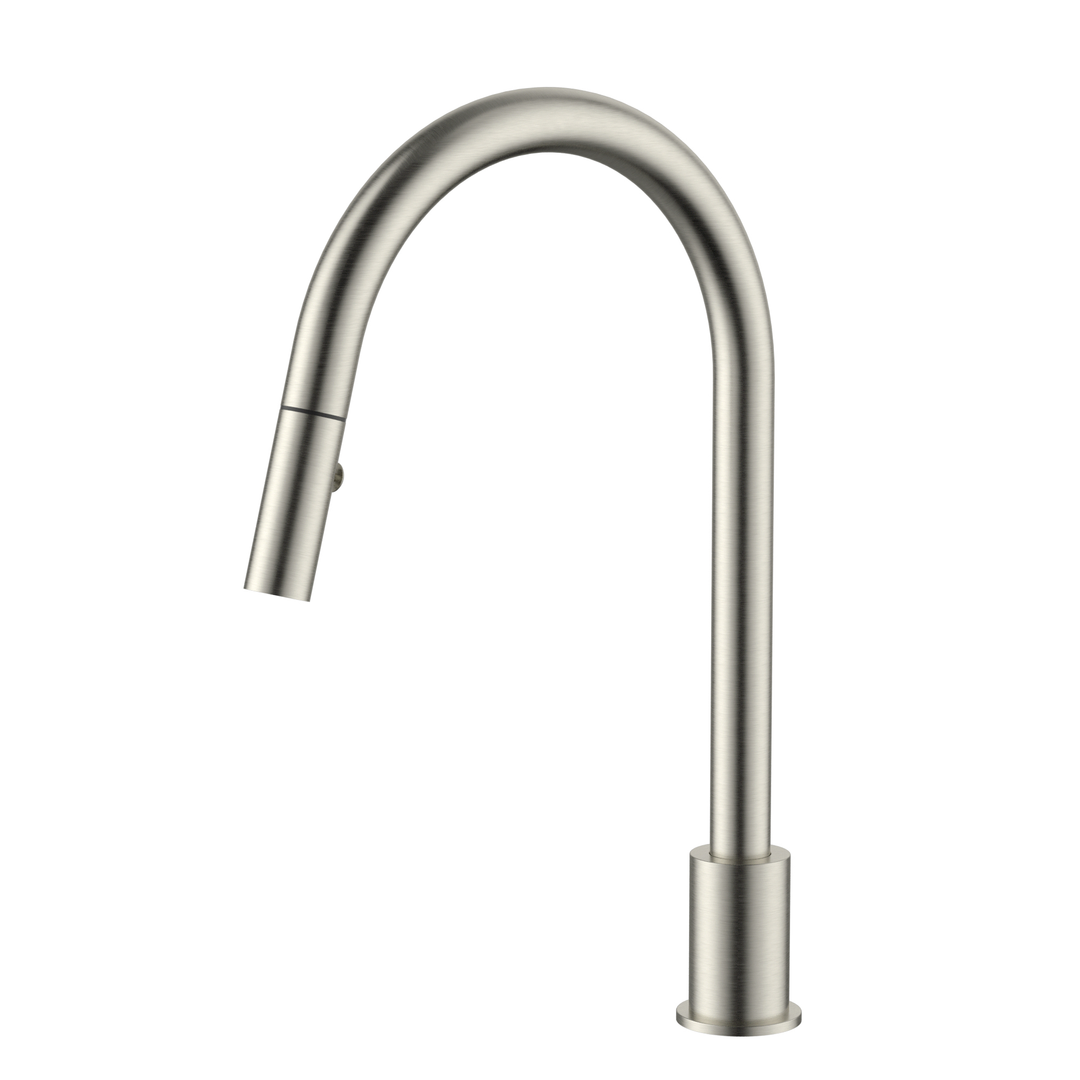 Meir Kitchen Hob Spout With Pull Out Nozzle Brushed Nickel Ms18-Pvdbn
