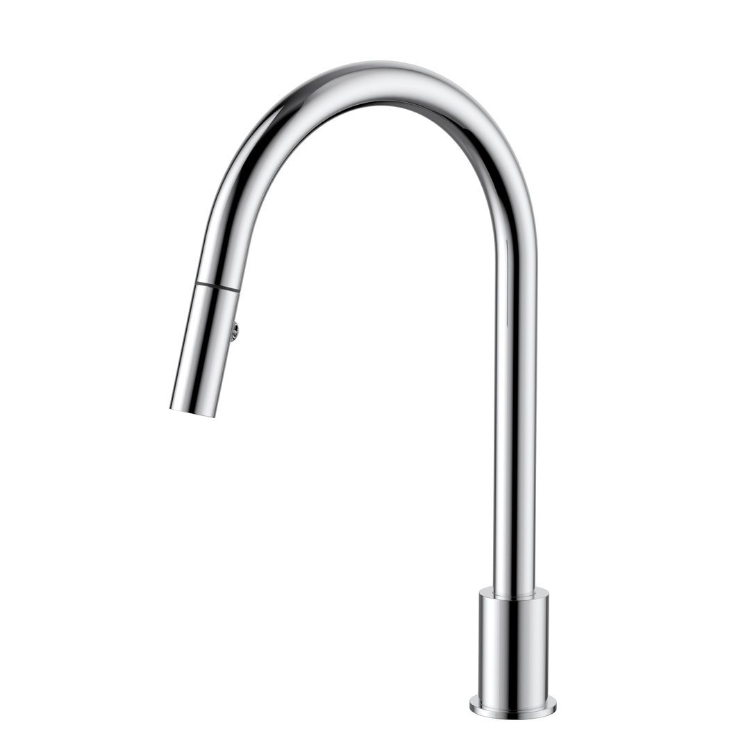 Meir Kitchen Hob Spout With Pull Out Nozzle Polished Chrome Ms18-C
