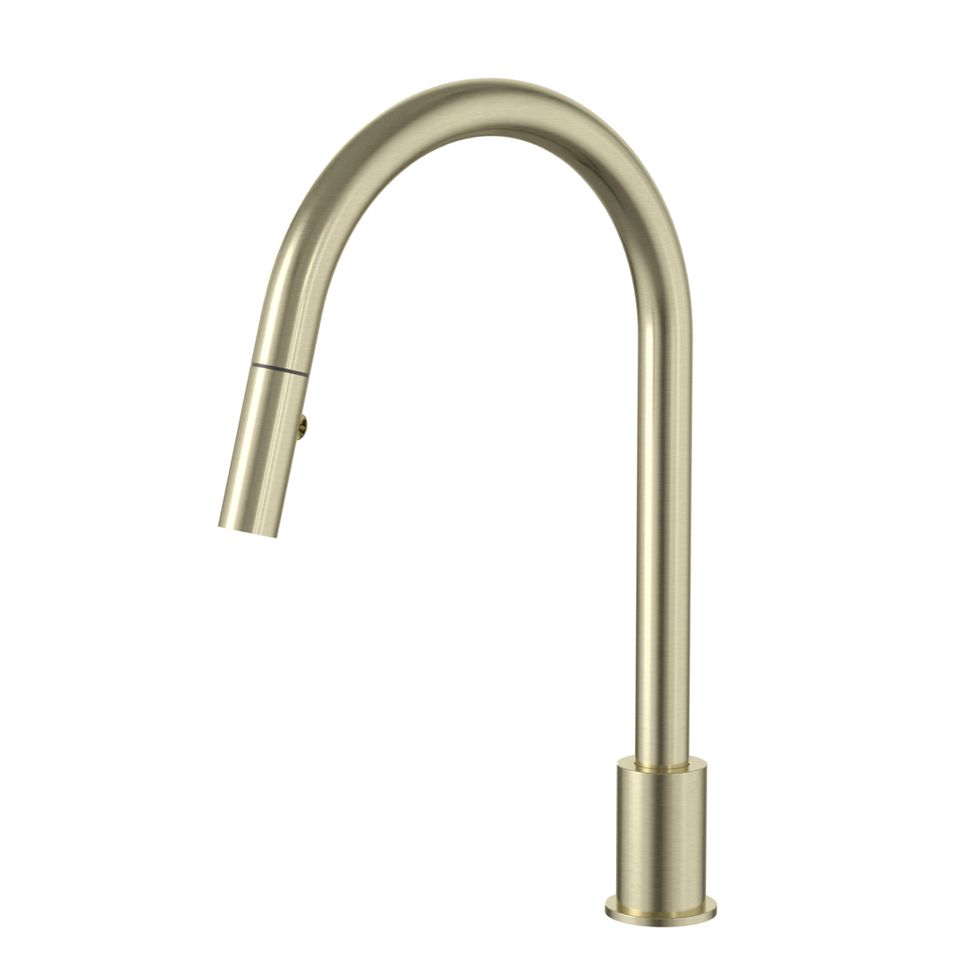 Meir Kitchen Hob Spout With Pull Out Nozzle Tiger Bronze Ms18-Pvdbb