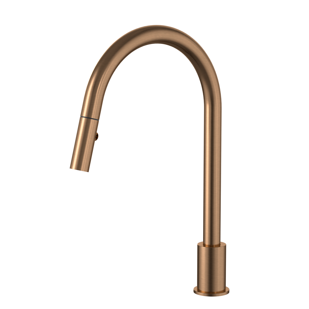 Meir Kitchen Hob Spout With Pull Out Nozzle Lustre Bronze Ms18-Pvdbz