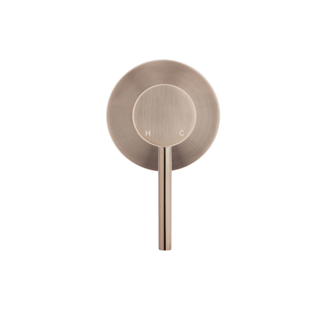 Meir Round Wall Mixer Finish Kit Champagne