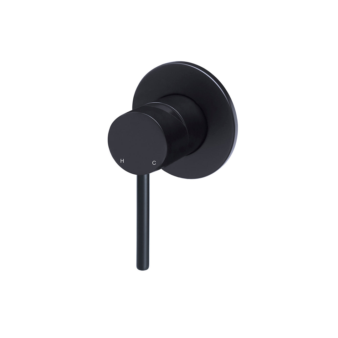 Meir Round Wall Mixer Finish Kit Matte Black