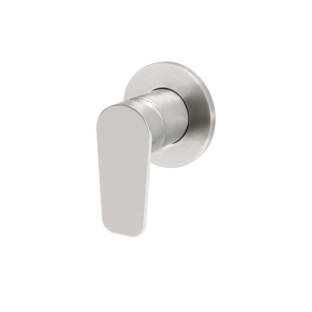 Meir Round Wall Mixer Paddle Handle Finish Kit Brushed Nickel