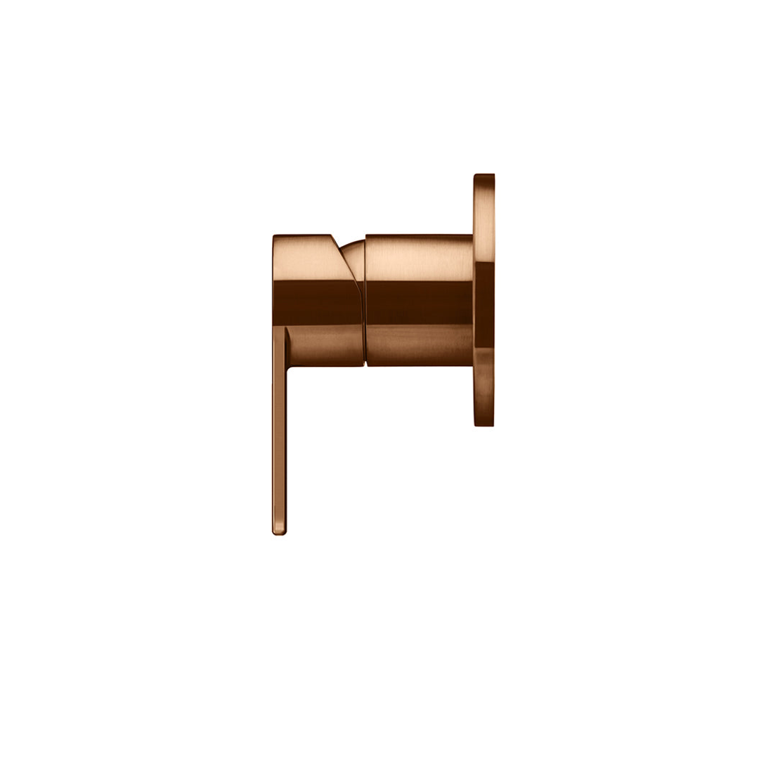 Meir Round Wall Mixer Paddle Handle Finish Kit Lustre Bronze