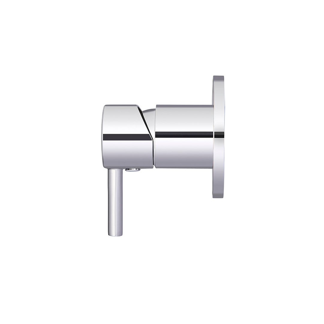 Meir Round Wall Mixer Short Pin Lever Finish Kit Polished Chrome