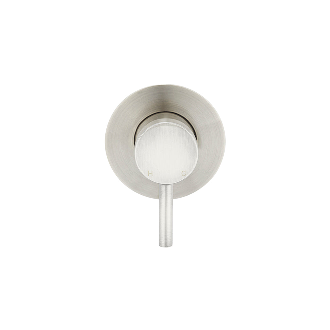 Meir Round Wall Mixer Short Pin Lever Finish Kit Brushed Nickel