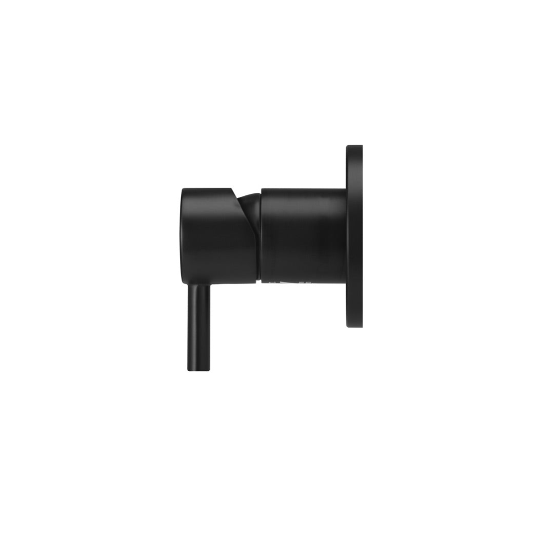 Meir Round Wall Mixer Short Pin Lever Finish Kit Matte Black