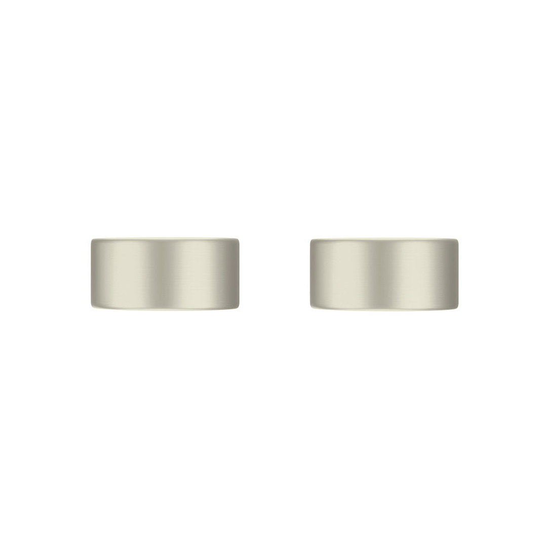 Meir Circular Wall Taps Brushed Nickel