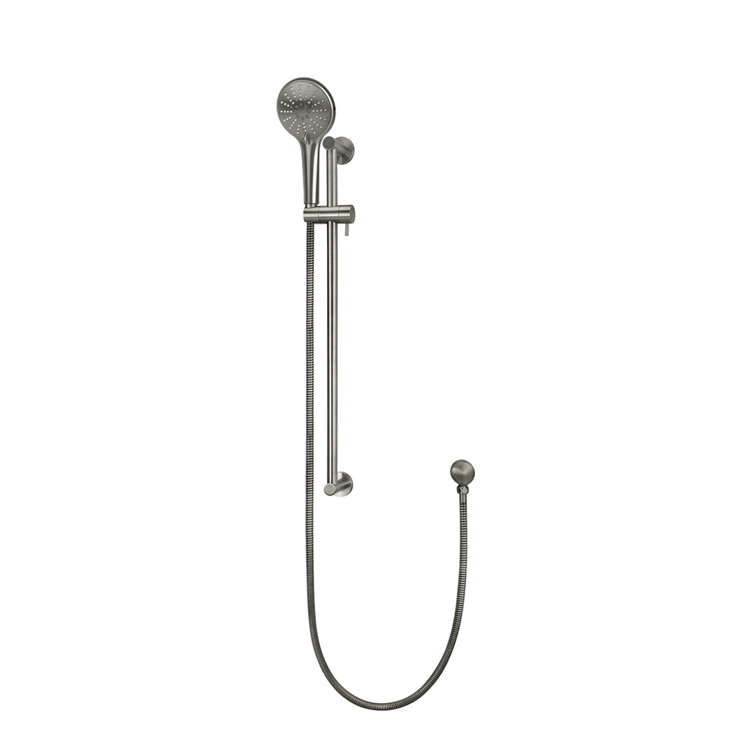 Meir Round Three Function Hand Shower On Rail Column Shadow