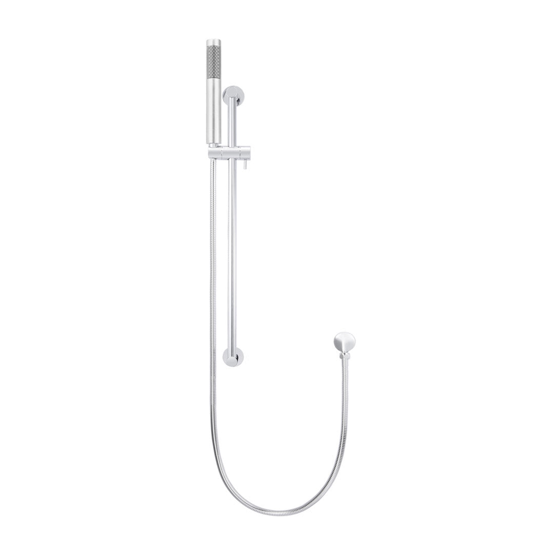 Meir Round Hand Shower On Rail Column Polished Chrome