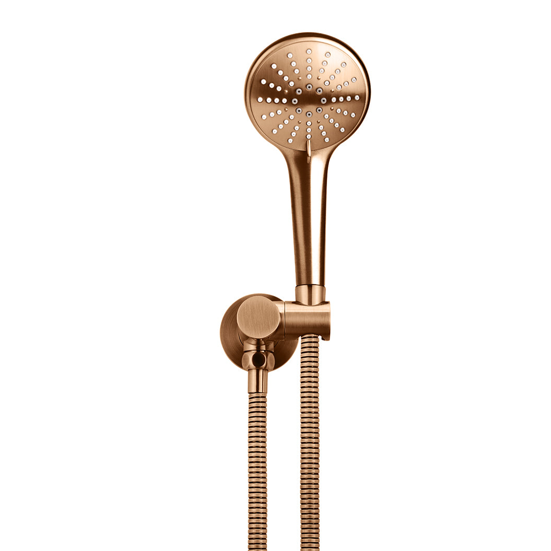 Meir Round Hand Shower On Swivel Bracket Lustre Bronze