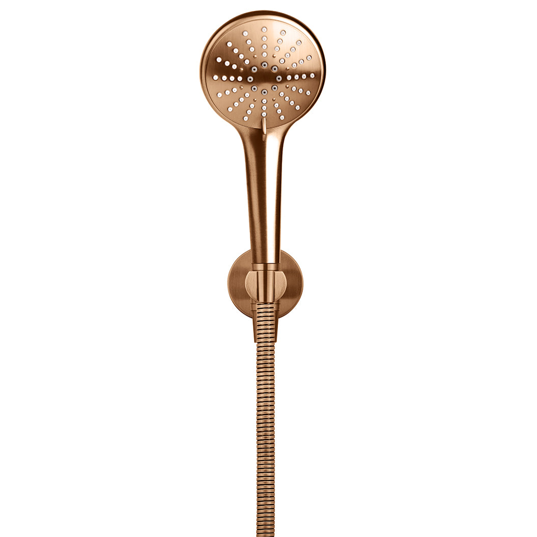 Meir Round Three Function Hand Shower On Fixed Bracket Lustre Bronze