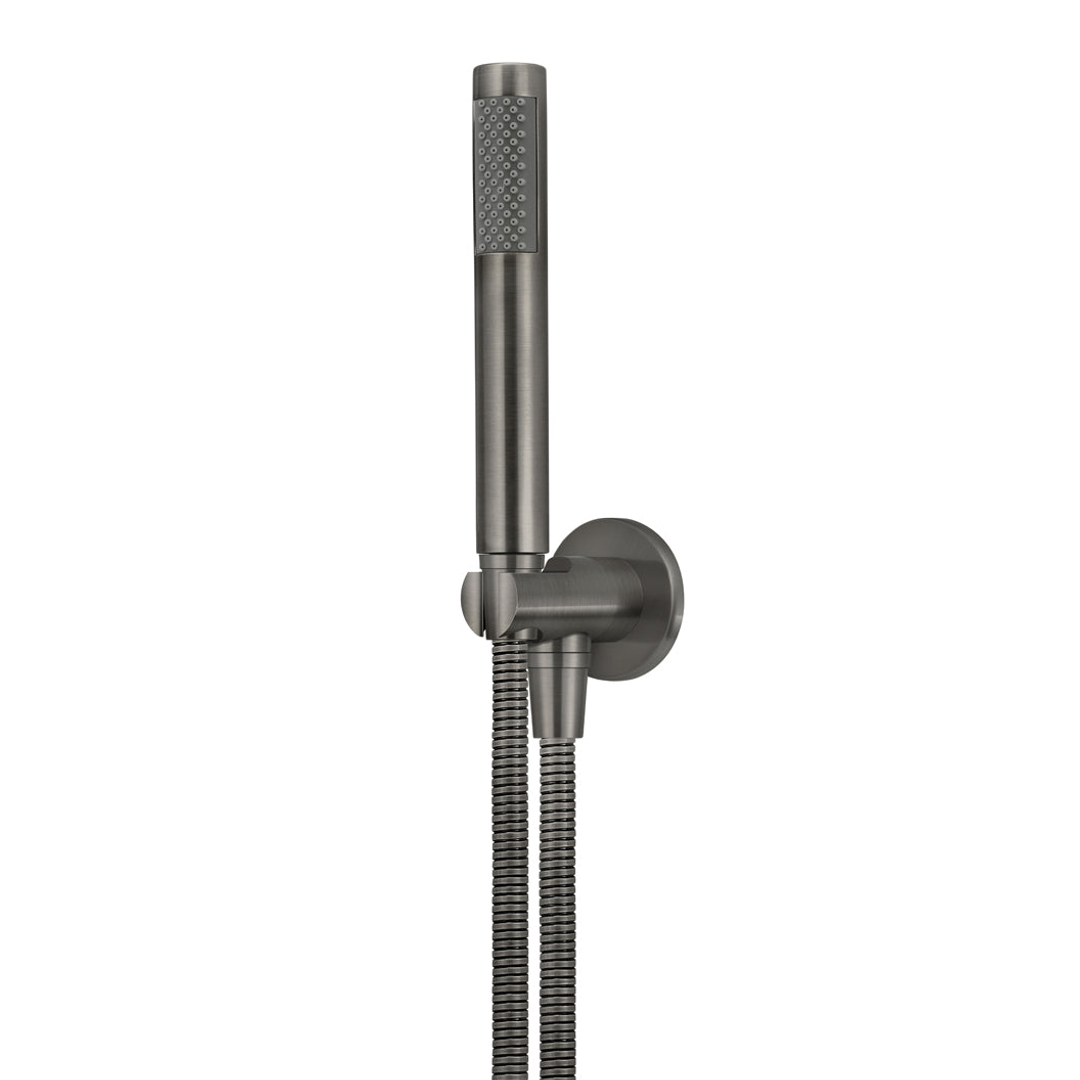 Meir Round Hand Shower On Fixed Bracket Shadow