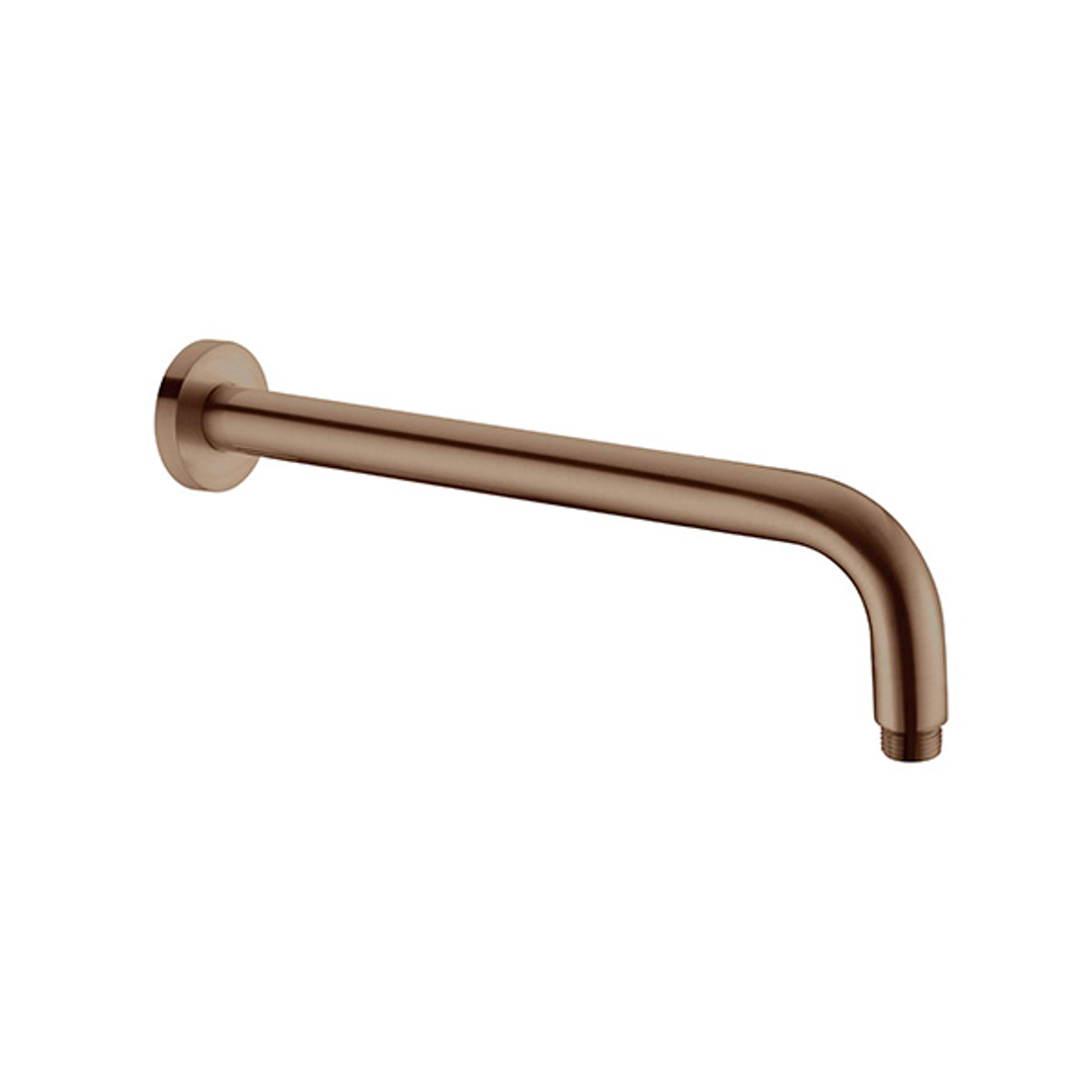 Nero Round Shower Arm Brushed Bronze